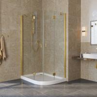 Душевой уголок Vegas Glass AFS-Fux 110*80 09 01 профиль золото, стекло, стекло прозрачное