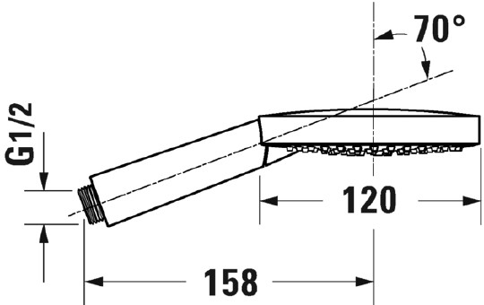 душевая лейка duravit faucet accessories uv0650011000