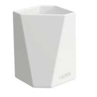 Laufen Laufen Home collection Керамический стакан 90х90х105 мм TRIO CUP, настольный, цвет: белый
