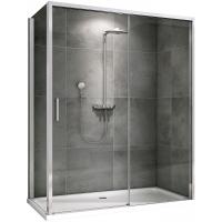Душевой уголок Abber Komfort 170×90 AG93170-S92 профиль хром, стекло прозрачное