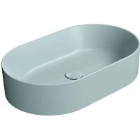 Раковина GSI Kube X 945815 накладная, 60x37 см, Ghiaccio opaco (Голубой матовый)