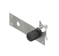 Скрытая часть Quadro design FixKit IN043T/1 AS для серий диаметром 43 мм, с монтажным шаблоном, стандарт подвода воды-1/2", сталь брашированная