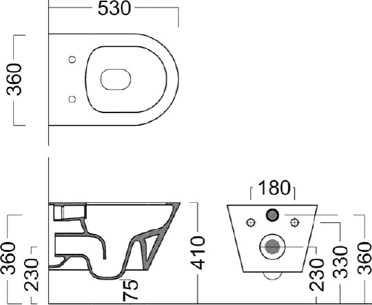 унитаз подвесной kerama marazzi plaza plm.wc.02