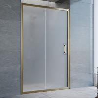 Дверь для душевой кабины в нишу Vegas Glass ZP 125 05 10 профиль бронза, стекло сатин