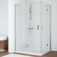 Душевой уголок Vegas Glass AFA-F 110*90 08 01 профиль глянцевый хром, стекло прозрачное