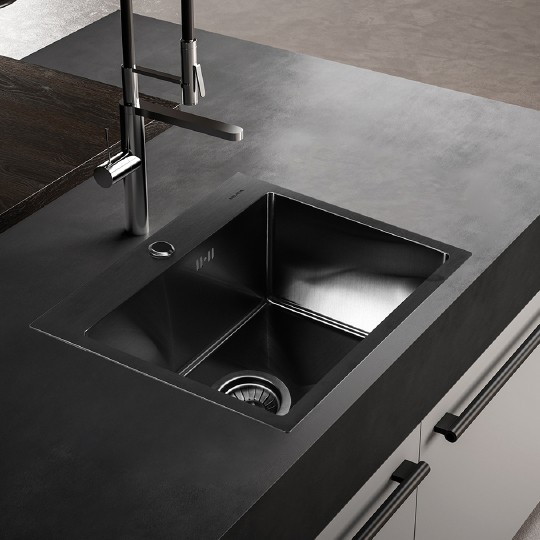 кухонная мойка melana d5343hb графит
