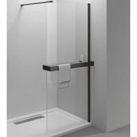 Душевая перегородка Vincea Walk-In HR 100 VSW-4HR100CLB профиль черный матовый, стекло прозрачное