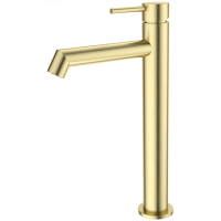 Смеситель для раковины Wonzon & Woghand WW-H1064-BG золотой матовый