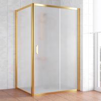 Душевой уголок Vegas Glass ZP+ZPV 120*100 09 10 профиль золото, стекло, стекло сатин