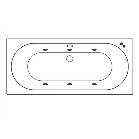 акриловая ванна excellent oceana 180x80 "soft" цвет золото