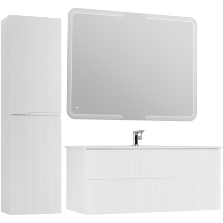 шкаф пенал cezares duet 40 duet-1500-2a-sc-bo подвесной bianco opaco