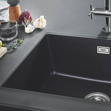 кухонная мойка grohe k700 черный 31655ap0