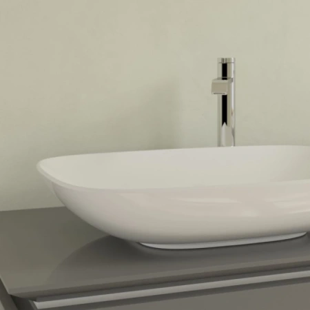раковина villeroy & boch loop & friends 4a500001 накладная, 62x42 см, альпийский белый
