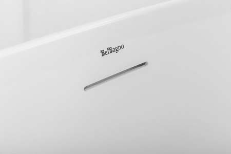 акриловая ванна belbagno 150x80 bb413-1500-800 без гидромассажа