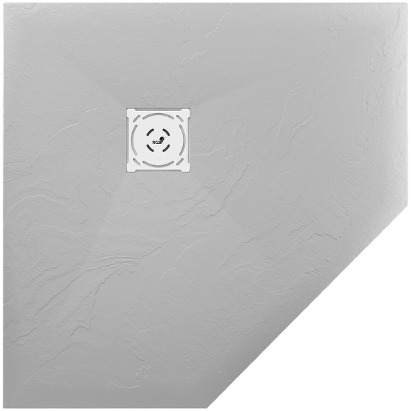 душевой поддон из искусственного камня rgw stone tray st/t-co 100×100 16155100-10 бетон