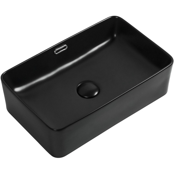 Раковина накладная 48 см Aquanet Perfect-2-MB 00273677 черный матовый