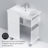 тумба под раковину am.pm gem 75 см m90fsx07522wg32 напольная, цвет белый глянец
