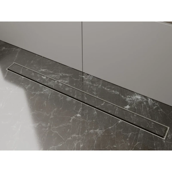 душевой трап (лоток) plumberia selection modular psm70no 70 см, с решеткой, 2 в 1 под плитку, черный матовый