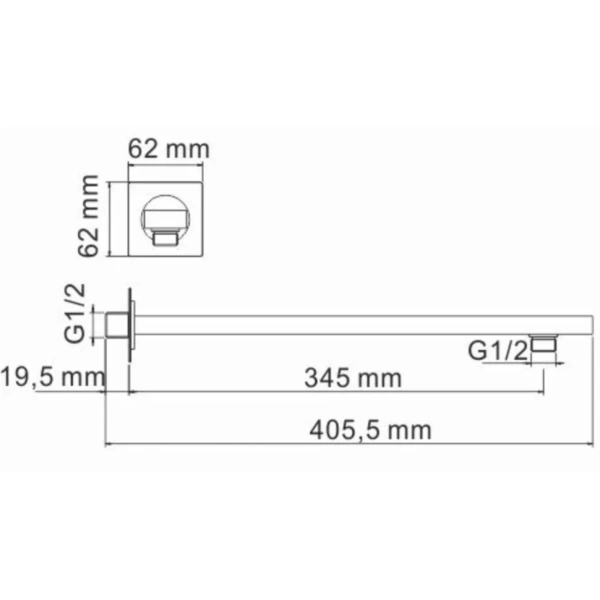 комплект wasserkraft elbe 7400 a8458.182.200.186.195.202.176 tхhermo встраиваемый, для ванны, цвет черный
