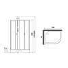 душевая кабина niagara classic 120х80 l ng-3512-14lbktg с гидромассажем