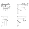 раковина 45x37см villeroy & boch subway 3.0 4370fl01