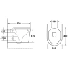 унитаз подвесной owl 1975 curve cirkel-h owlt190802 с сиденьем микролифт