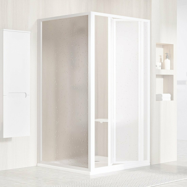 душевая стенка ravak supernova pss-90 940701o211 профиль белый, пластик pearl