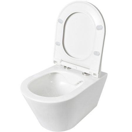 унитаз подвесной rimless logan avva l3w 00288924 без сидения, цвет белый