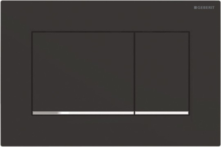 Кнопка для инсталяции Geberit Sigma 30 115.883.14.1 черный матовый / цвет хром глянцевый