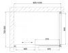 душевой уголок vegas glass zp+zpv 100*80 05 02 профиль бронза, стекло шиншилла