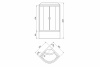 душевая кабина royal bath ck 90x90 rb90ck5-wt без гидромассажа