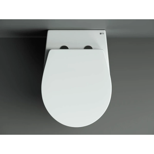 унитаз ceramicanova pearl rimless cn8001 подвесной, с сиденьем микролифт, белая