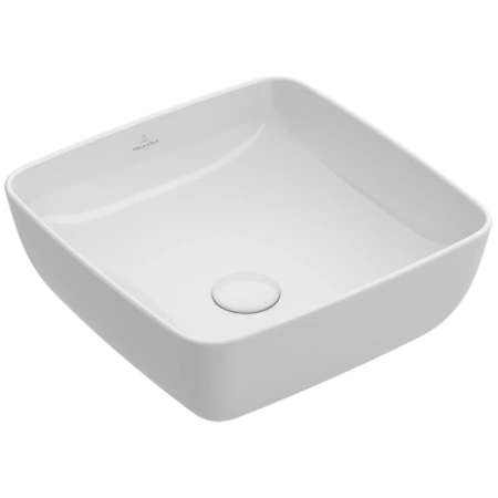 Раковина Villeroy & Boch Artis 417841R1 накладная, 41.5x41.5 см, альпийский белый с покрытием CeramicPlus