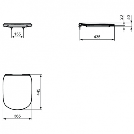 комплект унитаза с инсталляцией ideal standard tesi t3868v3 с сиденьем микролифт silk black