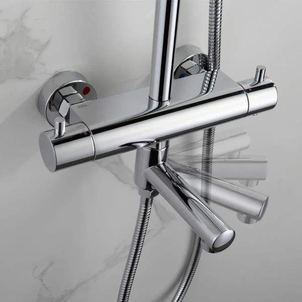 излив для смесителя aquame aqm8301bg 127 мм, золотой матовый