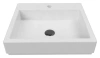 раковина bien infinitum inlg04601fd1w3000 46х46 см, накладная, белая