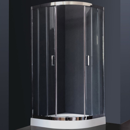 Душевой уголок Royal Bath HKD 100×100 RB100 HKD-T-CH без поддона профиль хром, стекло прозрачное