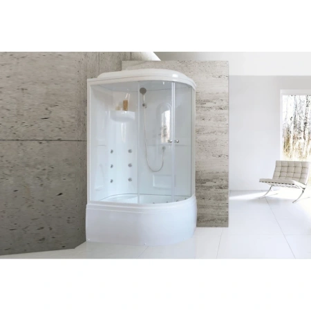 душевая кабина royal bath bk 120х80 rb8120bk2-t-l с гидромассажем