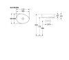 раковина villeroy & boch antao 4a7351am накладная, 51x40 см, almond с покрытием ceramicplus