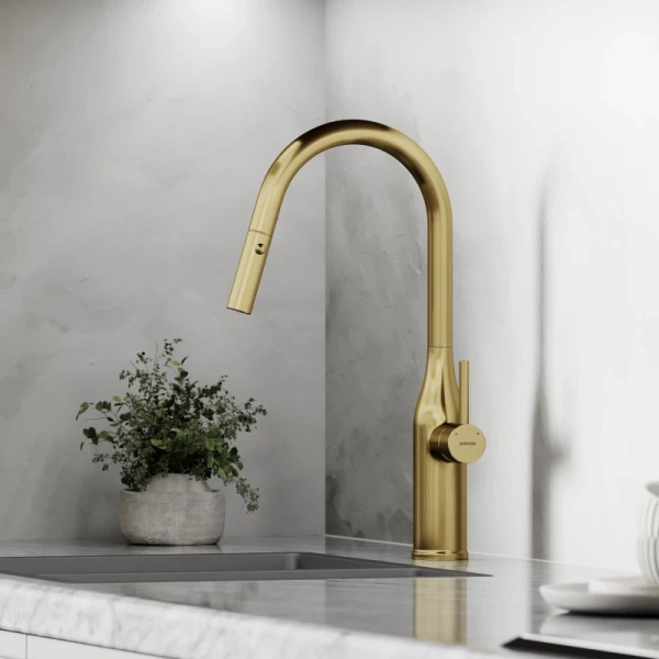 смеситель для кухни sancos grand sc4002bg золото брашированное