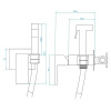 гигиенический душ со смесителем rgw shower panels sp-207 511408207-01 хром