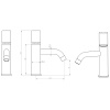 смеситель для раковины boheme stick 121-mg.2 золото матовое