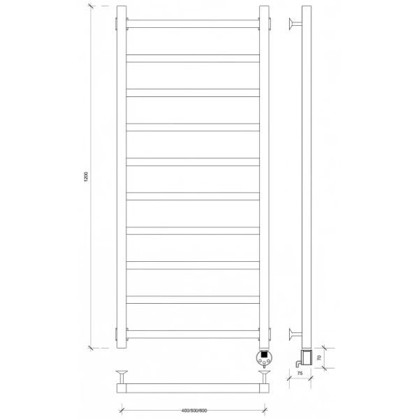 полотенцесушитель электрический 1270x630 тэн правый secado корато 1 4603777479565