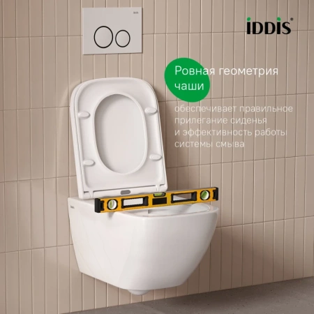 унитаз подвесной iddis torr torrdsei25 безободковый, с микролифтом