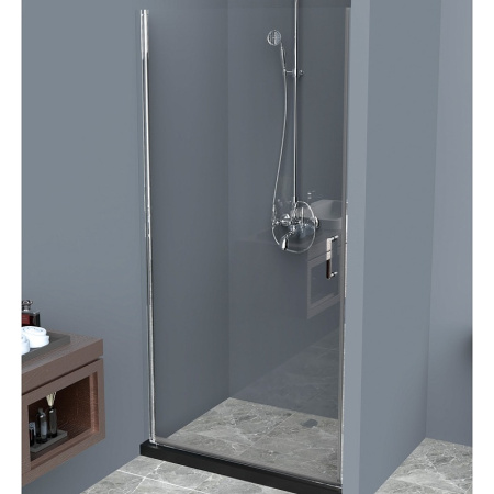 Душевая дверь BelBagno Uno 90 UNO-B-1-90-C-Cr профиль хром, стекло прозрачное