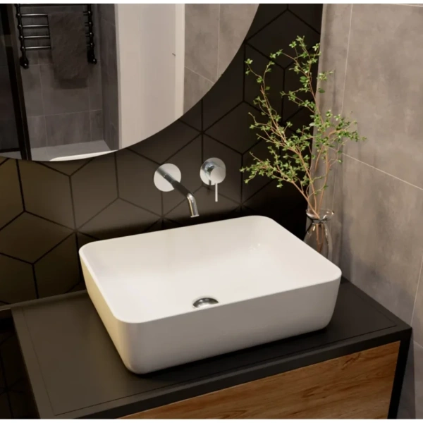 смеситель для раковины aquame siena aqm6215cr встраиваемый, без донного клапана, хром