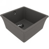 кухонная мойка lemark sinara 400-u 9910065 серый шелк