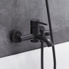 смеситель damixa scandinavian pure 361000300 для ванны с душем, черный матовый