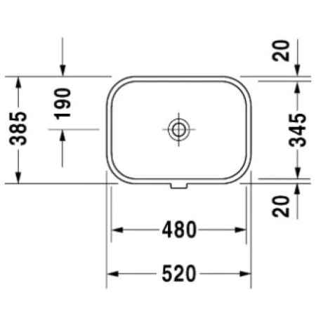 раковина полувстраиваемая duravit happy d.2 0457480000