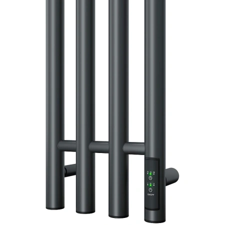 полотенцесушитель point деметра pn12832gb электрический, диммер справа, 18x120 см, графит блеск